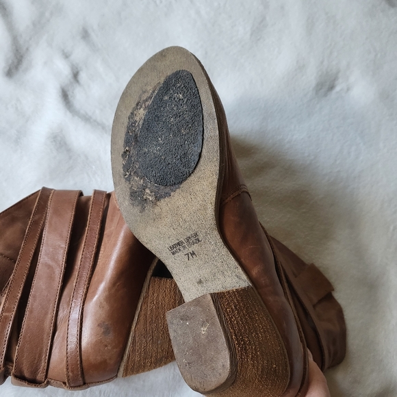 Bakers Bandit leather ankle boot western tan women's US 7 - Picture 5 of 9